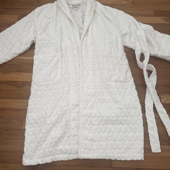 Walt Disney World Waffle 100% Cotton Bath Robe W/ belt White Size One Size - Picture 3 of 8